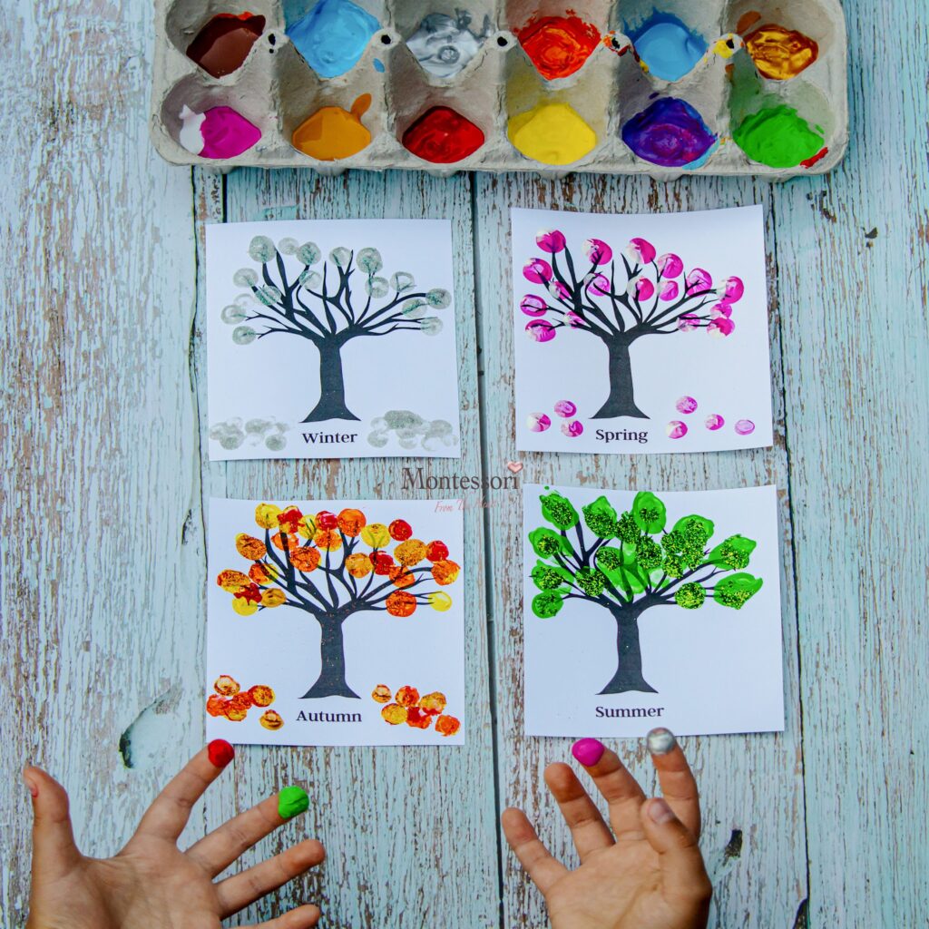 Seasonal-Trees-Finger-Painting-IG-1-1 Finger painting